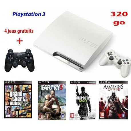 Gametek - Console de jeu Playstation 3 Blanc 320Go - Meilleur Prix Tunisie